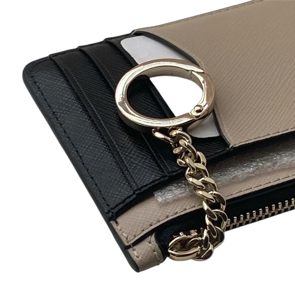 Kate Spade Tan and Black Card Holder